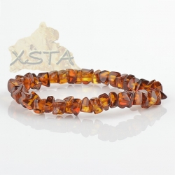 Amber bracelet dark cognac